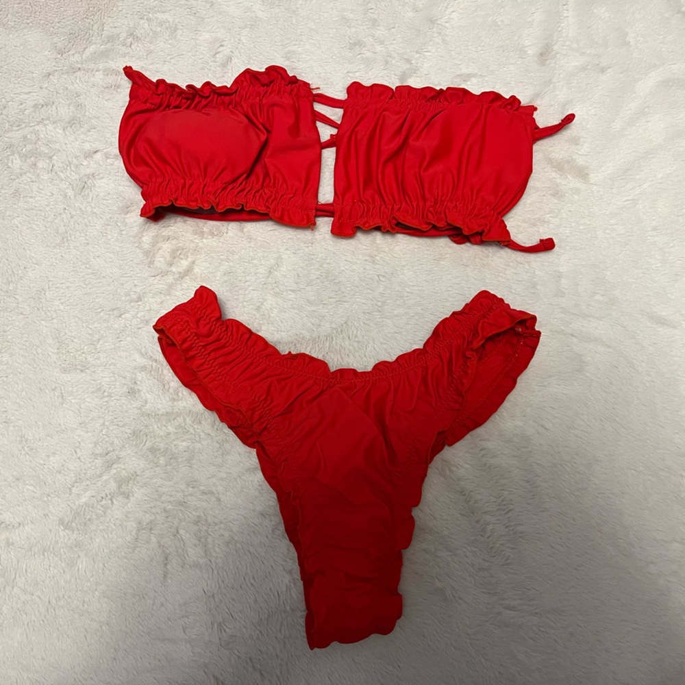 RED SWIMSUIT